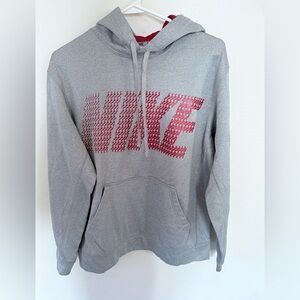 Nike Therma-Fit Sweatshirt in White and Red